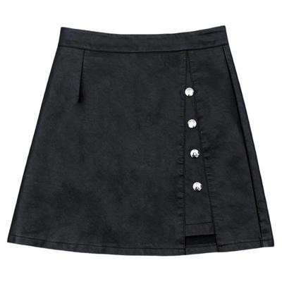 皮裙皮裙一步半身裙短裙子时尚