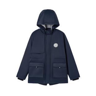 NAUTICA/诺帝卡童装男童女童户外三防外套秋冬季儿童工装连帽加绒