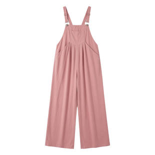Casual button loose strap jumpsuit    休闲纽扣宽松背带连体裤