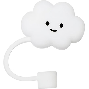 江品九客玻璃吸管白云吸管帽吸管塞懒人吸管防尘帽吸管杯配件可爱