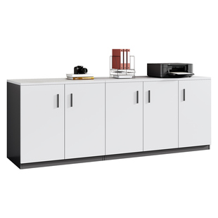 办公室茶水柜会议室柜子落地矮柜隔断办公桌侧柜置物复印机工作台