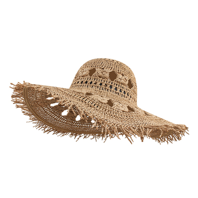 ROUIIEFAO草帽大帽檐镂空