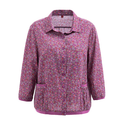 女上衣妈妈装春夏纯棉开衫七分袖