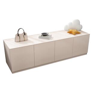 定制飘窗收纳柜阳台储物柜柜子防晒空间利用神器地柜窗边矮柜可坐