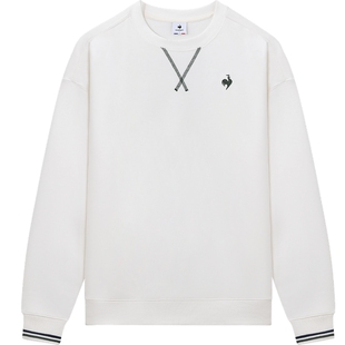 【网球】乐卡克法国公鸡2026年春季男款圆领休闲百搭螺纹卫衣