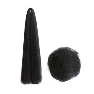 汉服假发古装造型曲曲发微曲发直发料手工diy古风发髻发包原材料