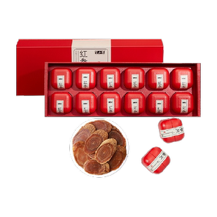 半山农长白山红参片礼盒288g年货送礼长辈父母人参切片滋补养生品