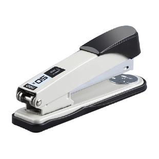 得力文具订书机小型小号家用办公学生用省力订厚书钉订书器办公