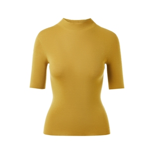 朗姿集团LIME莱茵扬子纱套头针织衫160S羊毛25弹力打底衫