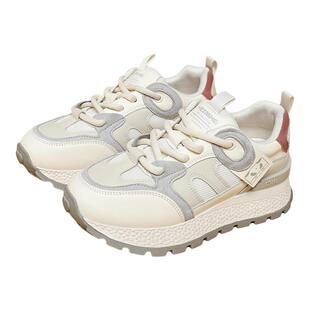 戈美其女鞋老爹鞋女款透气网面夏季厚底时尚百搭增高休闲运动鞋子