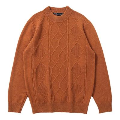 100%美丽诺纯羊毛男士羊毛衫保暖