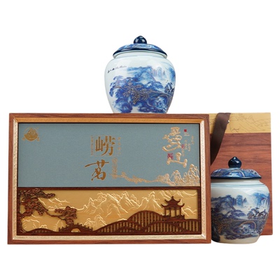 崂茗崂山绿茶礼盒装青岛特产