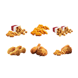 肯啃德基下午茶代下单原味黄金鸡块蛋挞薯条鸡米花两件套兑换券J