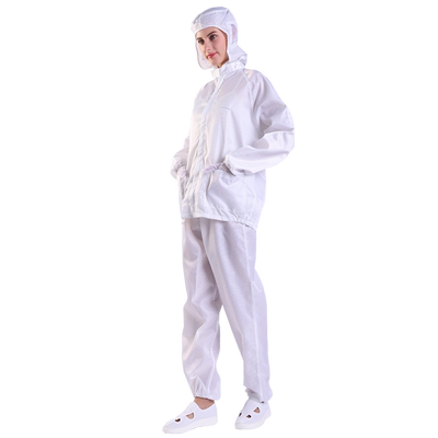男女连帽连体无尘服防尘防静电防护工作服