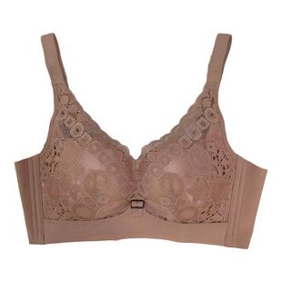 古妃小胸聚拢显大AB杯中厚杯无钢圈调整型收副乳蕾丝文胸罩内衣女