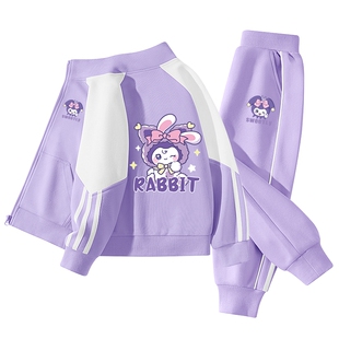 真维斯童装女童春装2026新款运动套装春秋儿童衣服大童外套两件套