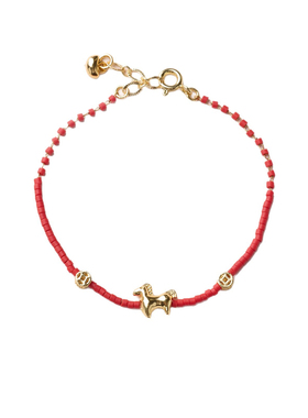 国潮红绳手链本命年日进斗金