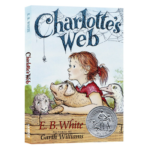 235元8件 Charlotte's web 夏洛特的网 holes别有洞天 数星星仙境之桥英文原版小说进口外国儿童文学书籍纽伯瑞奖作品青少年小说集