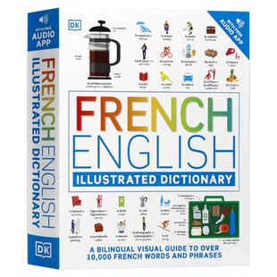 DK语言字典法语-英语双语图解字典French English Illustrated Dictionary 英文原版法英双语视觉词典字典语言学习工具书