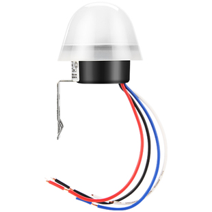 4线 AS-20光控开关220v路灯天黑自动亮光感感应控制器纯感光模块