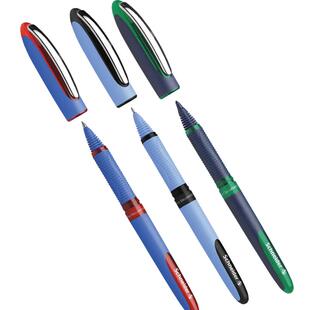 德国进口施耐德黑科技走珠笔星际one直液式顺滑中性笔办公学生用书写大容量速干水笔黑签字笔0.3/0.5/0.6/1.0