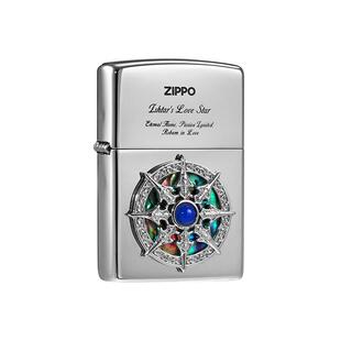 zippo打火机爱情罗盘镜面深雕贴章官方正品煤油防风男士收藏礼物