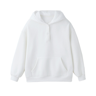 ZzZHANG｜时髦鍍家_冬季羽绒棉帽子拼接减龄长袖宽松加绒休闲卫衣