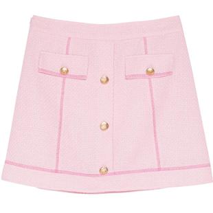 REVAN芮范希林娜依高同款俏皮粗花呢短裙RN31501109