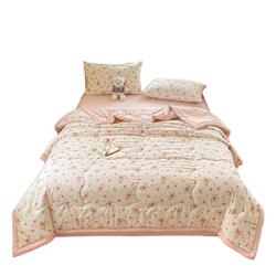 新疆棉花纯棉夏凉被100全棉可机洗水洗空调被春秋单人夏天薄被子1