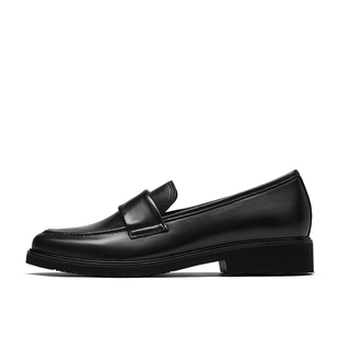 Gabor德国嘉步55210单鞋 深口粗跟纯色一脚蹬通勤乐福鞋