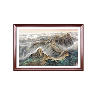 长城新中式遮挡电表箱装饰品免打孔配电箱电源电闸餐厅盖面板挂画