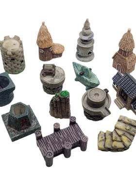 微景观摆件桌面盆栽树脂装饰田园