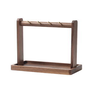 入户玄关钥匙收纳摆件实木现代简约创意鞋柜客厅钥匙收纳架轻奢