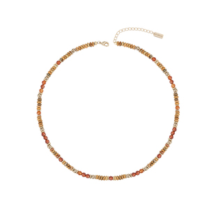 阿吉豆AJIDOU项链女石英岩玉锁骨链气质复古首饰配饰潮流通勤