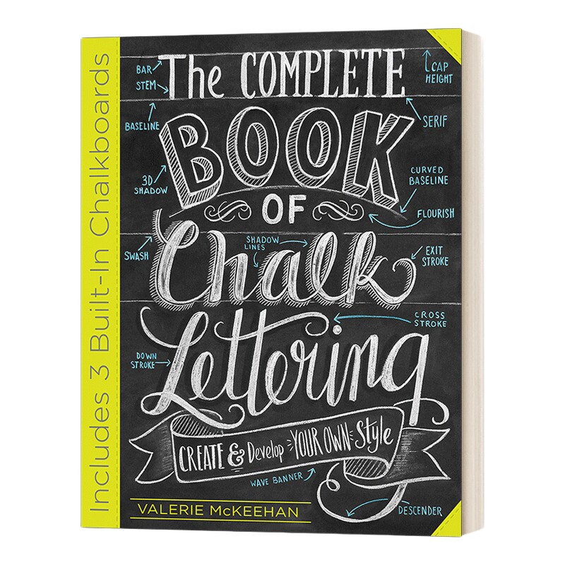 英文原版 The Complete Book of Chalk Lettering 粉笔书写全集 精装 英文版 进口英语原版书籍