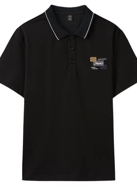 快鱼男士商务简约polo衫夏季休闲