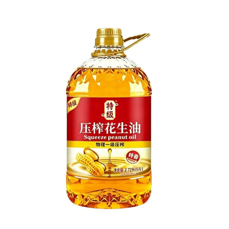 0添加!古法花生油官方旗舰店5s压榨一级高油酸炒菜婴儿家用食用油