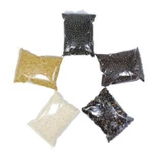 鱼缸造景天然底砂水草泥雨林沙陶粒赤玉土溪流石火山石赤玉土装饰