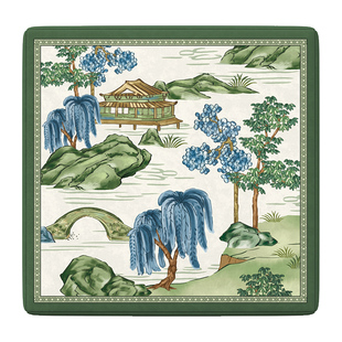 冉忆乳胶椅垫新中式2025新款高级感高档红木太师椅茶椅坐垫晓山青