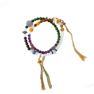 九路财qi珠道系流珠念珠高端玉水晶法焏设计手持挂件道设计万灵