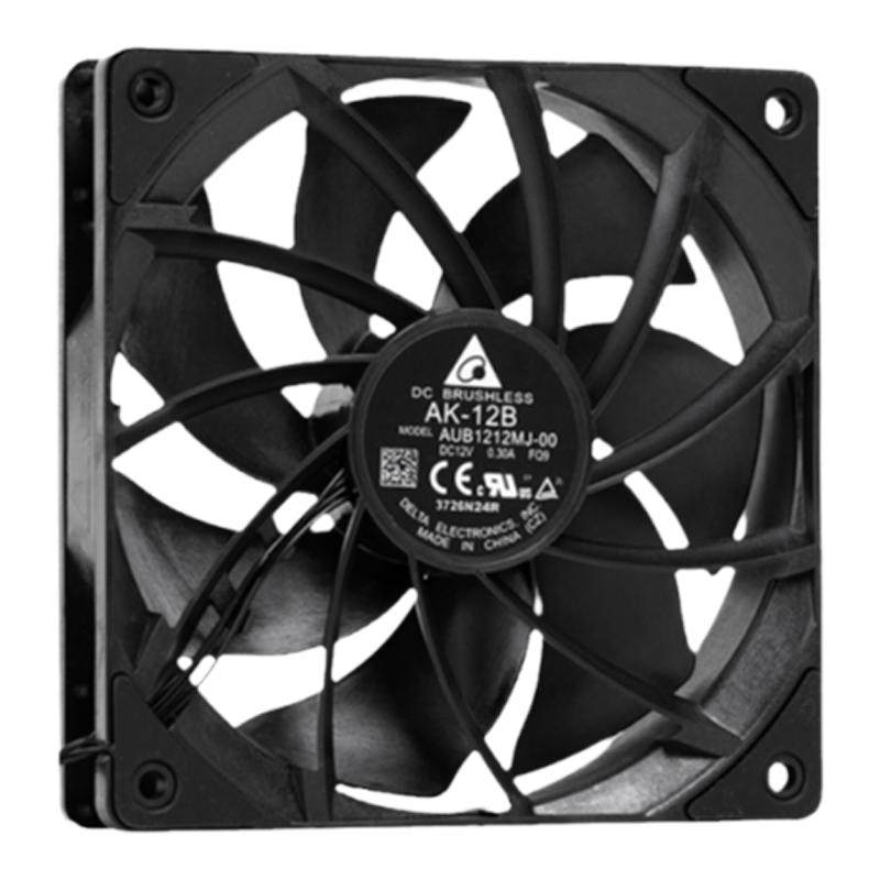台达AK-12B台式主机电脑机箱智能温控风扇12cm静音散热全新正品