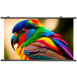 【官方推荐】投影幕布免打孔卧室简易投影幕户外支架幕布可移动家用投影仪幕布100/120寸超高清简易抗光幕布