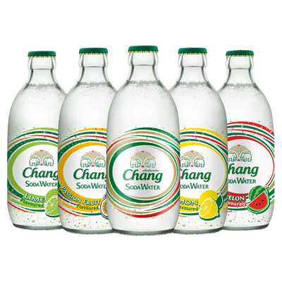 泰国chang泰象苏打水天然气325ml*6瓶青柠檬西瓜百香果味饮料气泡