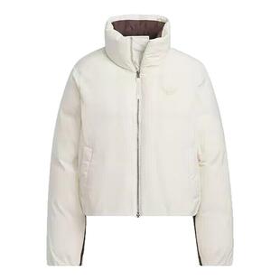 Adidas阿迪达斯三叶草女子24冬新款立领运动羽绒服JD3789 JD3788