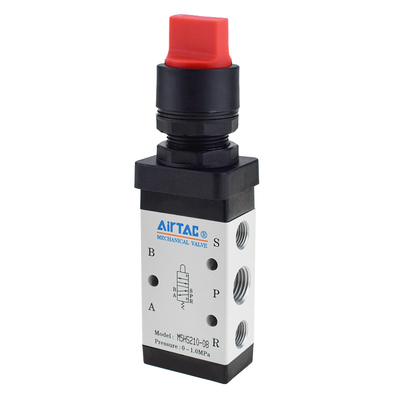 亚德客平头急停按钮蘑菇头机械阀