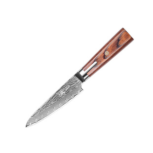 【自营】三本盛日本水果刀家用大马士革钢小刀瓜果刀粉末钢削皮刀