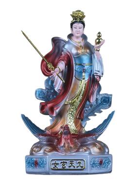 九天玄女像九天圣母娘娘铜彩玄母天尊神像无极元君家用佛堂供奉