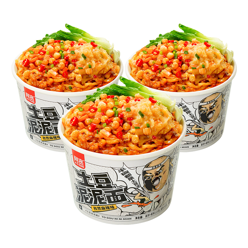 阿宽土豆泥泥拌面麻辣味