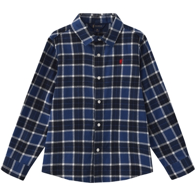 POLOWALK磨毛全棉童装男童长袖