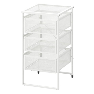 宜家IKEA列纳特抽屉柜收纳整理柜子床头柜卧室柜带抽屉脚轮可移动